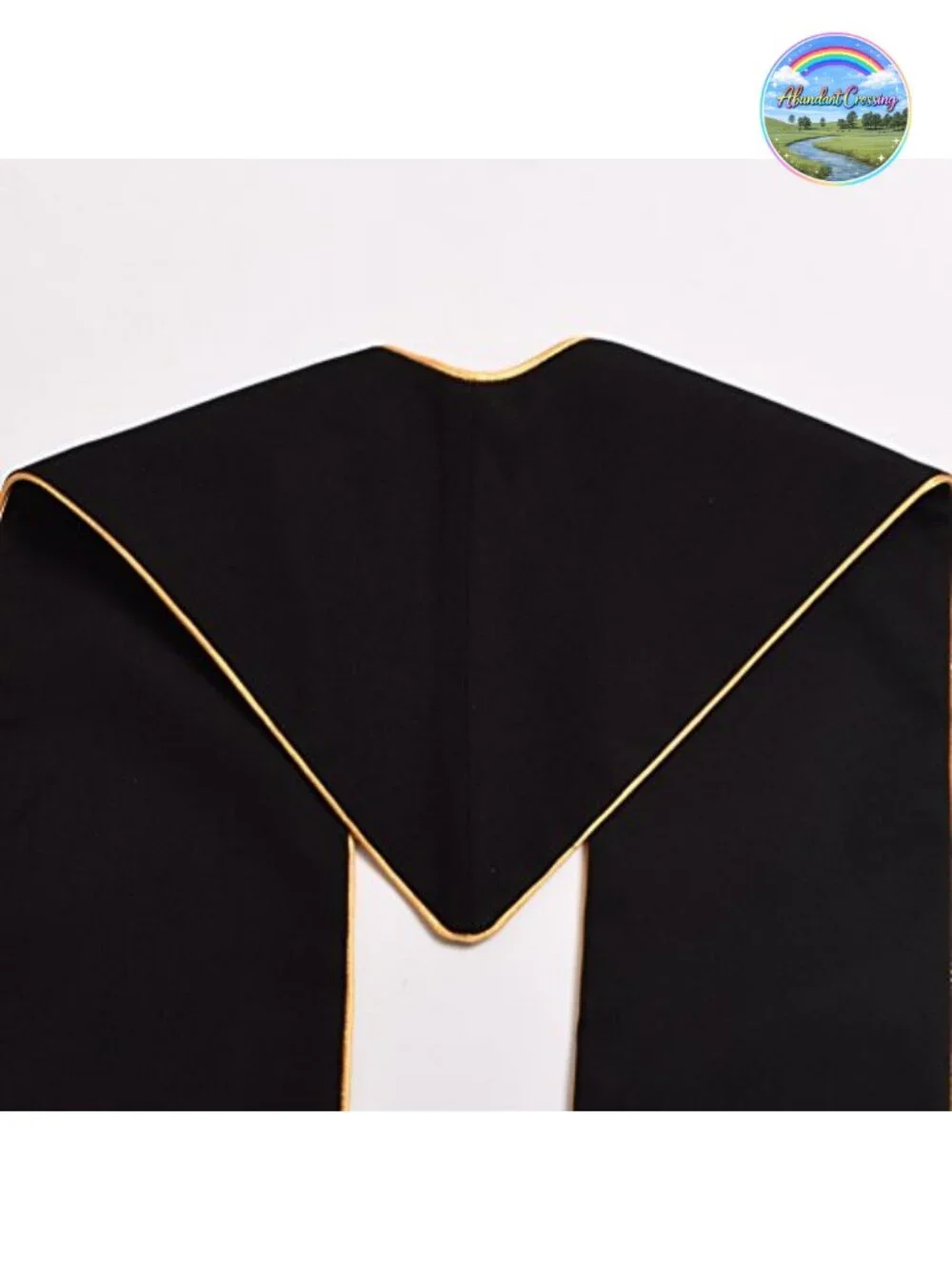 Clergy Mass Stole with Cross Embroidery - One Size